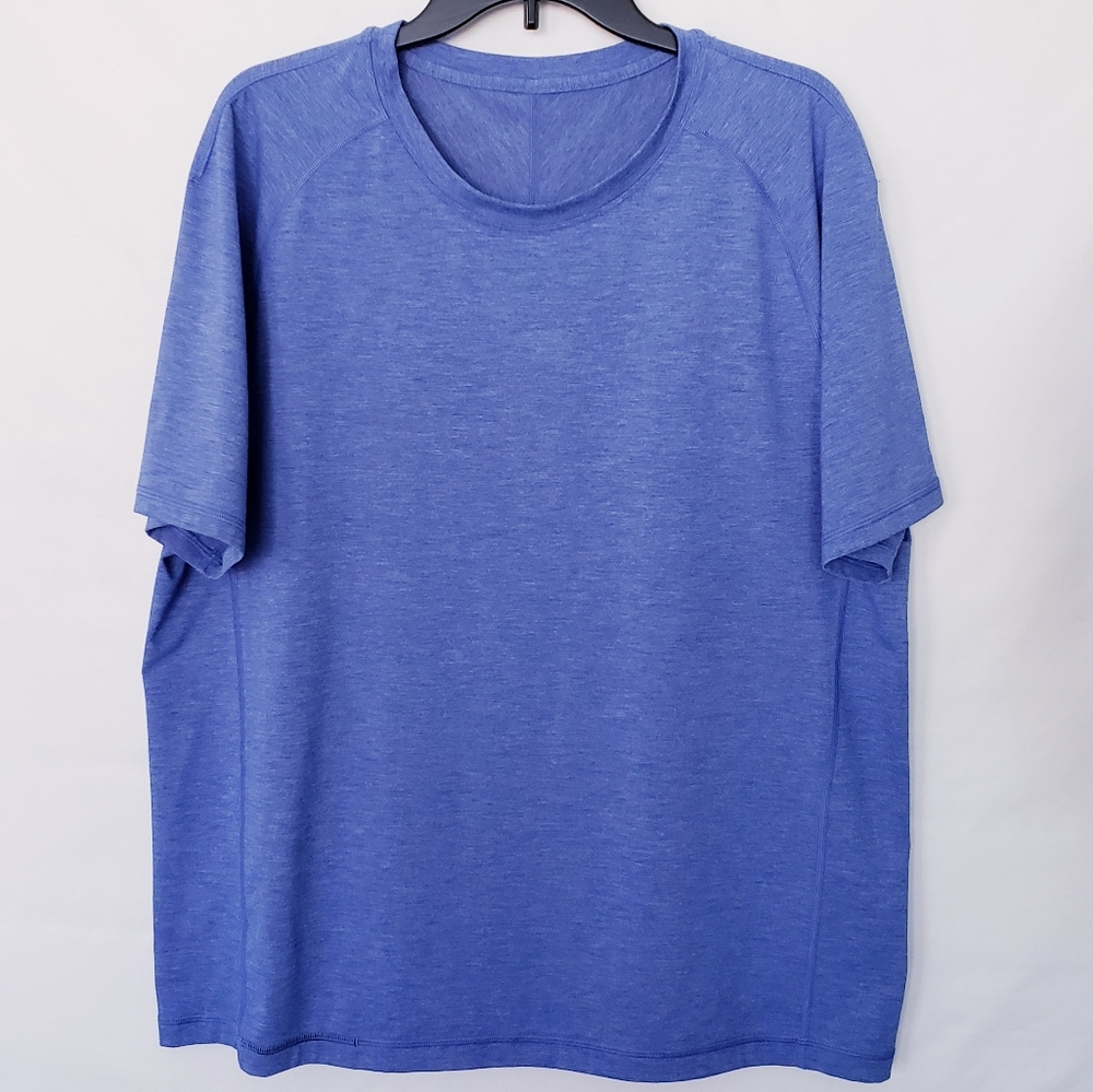 Lululemon Protean Tee Shirt Crewneck Blue Sz. XXL